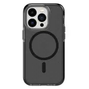 Tech21 Evo Check MagSafe Case (Suits iPhone 14 Pro) – Smokey Black