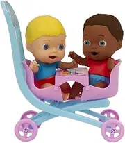 Amicicci Pram with Figure, Bring You Baby with The Double Pushchair, Dad Set for Girls from 3 Years, CC019000, Valuable Games