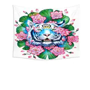 Lotus Effect Tropical Tiger Tapestry