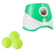 Dog Automatic Ball Launcher With 3/6/9 Balls Durable Ball Throwing Machine For Small Medium Dog 3 Balls Green