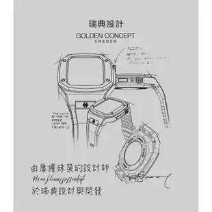 Golden Concept APPLE WATCH 45mm 玫瑰金/透明寶石鈦金屬錶框 RST45-RG-RG-SW