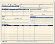TOPS 3280 Employee Record Master File Jacket, 9 1/2 x 11 3/4, 10 Point Manila (Pack of 20)