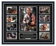 ARNOLD SCHWARZENEGGER MOST ICONIC MOVIES SIGNED POSTER FRAMED MEMORABILIA