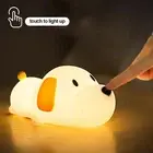 Touch LED Night Lamp Mini Desktop Decoration Cute Puppy Table Lamp