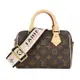 Louis Vuitton 經典Speedy Bandouliere20帆布手提/斜背波士頓包(黑色)M46234