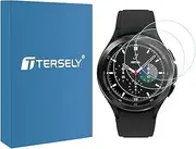 T Tersely (3 Pack) Screen Protector for Samsung Galaxy Watch 4 Classic 46MM, 9H Hardness Tempered Glass Screen Protector Film Guard for Samsung Galaxy Watch 4 Classic 46MM