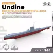 SSC144955S 1/144 Military Model Kit British Undine Class Submarine Full Hull