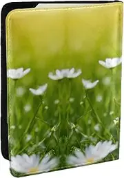[JEJEA] Ladybug Daisy Print Travel Organizer Credit Cards Case Passport BookPassport Holder Cover Wallet forTraveling,, Black, One Size