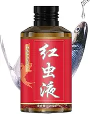 Red Worm Fish Bait | 100ml Strong Smell Red Worm Concentrate | Concentrated Lure Attraction Strong Smell Fishing Attractants for Fisherman Walleye Cod