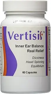 Relieve Vertigo Symptoms including Dizziness, Nausea,Motion Sickness, spinning & swaying sensations with Vertisil 60 Caps All Natural.100% Lifetime Money Back Guarantee by Scientific Health