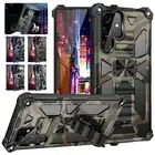 For Samsung S23 S22 S21 S20 Note A14 A34 A54 A51 A71 A52 A72 Armor Stand Case