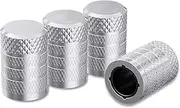 Fit for Audi A3 A4 B5 B6 A3 8P 8V 8L A5 A6 C6 C5 A1 A7 A8 Q2 Q3 TT RS3,Valve Stem Caps,Aluminum Alloy Car Tire Valve Caps,4 Pack