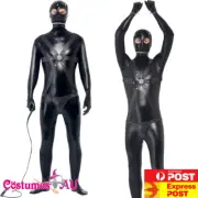 Mens Gimp Suit Bondage Costume Bodysuit Pulp Fiction Funny Stag Do Bucks Night