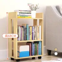 在飛比找momo購物網優惠-【慢慢家居】省空間多功能可移動書櫃(型錄)