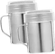 Stylish Stainless Steel Mesh Shaker Set Flour Sifter for Baking Seasoning Powder Sugar Dispenser