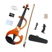 Electric Violin 4string Ebony Accessories New Colors with Bow and Accessories