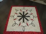 Lovely handmade paper pieced quilt- 61" x 62"