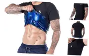 Men's Sauna Suit Shirt - Heat Trapping Sweat Compression Vest, X-Large