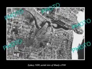 OLD LARGE HISTORIC PHOTO SYDNEY NEW SOUTH WALES AERIAL VIEW OF MANLY c1950