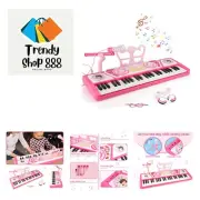49 Keys Kids Piano Keyboard with Microphone, Multifunctional Portable Electro...