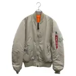 ALPHA INDUSTRIES FRAY DUST ALF A N M I H R 夾克外套 米色 日本直送 二手