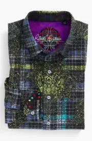 Robert Graham "HOFBURG" woven Sport Shirt L/S New with Tags Lg