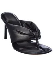 Jacquemus Les Sandales Nocio Leather Sandal 36 Black