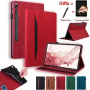 For Samsung Galaxy Tab S9 S8 S7 Plus S10 FE+ A9+ Tablet Folio Leather Case Cover