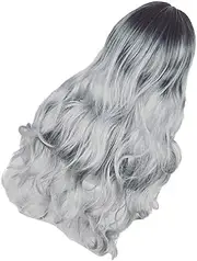 Gogogmee Fashion Women's Wig Long Length Gradient Wig Curly Hair Topper Hair Extension Girls Accessories for Party