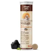 Zingavita Shilajit Effervescent with Ashwagandha extract - 15Tab free shipping