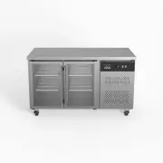 AG Equipment AG Two Door Commercial Glass Door Worktop / Under Bench Display ...