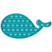 Pastel Blue Whale Pop Bubble Fidget Toy