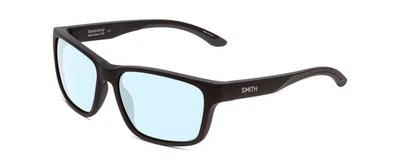Smith Optics Basecamp Unisex Designer Blue Light Eyeglasses in Matte Black 58 mm
