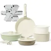 15pcs Pots and Pans Set, Nonstick Cookware Set Detachable Handle