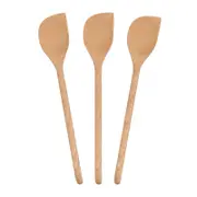 Argon Tableware Wooden Scraper Spoons - 30cm - Pack of 3