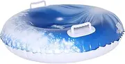 UPKOCH Inflatable Snow Tube for Heavy Duty PVC Winter Sledding Tube with Handles Lightweight and Portable Design for Outdoor Snow Winter Activities