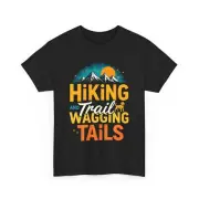 Hiking and Trail Wagging Tails TShirt Outdoor Adventure Gift for Hiking