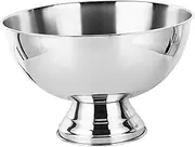 Leefasy Stainless Steel Champagne Bowl Champagne Chiller Bucket Heavy Duty Champagne Bucket Lightweight Large Capacity Ice Wine Barrel for Parties