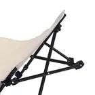 (Beige)AU Beach Chair Support Portable Folding Reclining Back Beach Chair