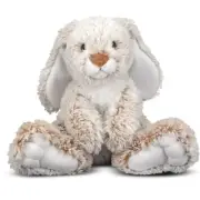 NEW Pottery Barn Kids Beige Bunny Rabbit Stuffed Animal Fuzzy Plushie Toy - 9"