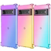 For Google Pixel 4 XL 5A 5G 6A 7 6 Pro Shockproof Soft Phone Case Gradient Cover