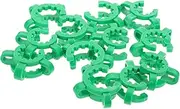 ERINGOGO 12Pcs Plastic for Glass Taper Joints Conical Interface Clamps for Securing Laboratory Supplies Distillation Kits and Water Pipes Random Colors