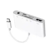 USB-C Hub 5 in 1 Type C Card Reader For Micro SD SDXC CF SDHC OTG Flash Drive