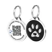Pet Dwelling Smart NFC-QR Pet ID Tag: Instant Online Profile Access & Scan Alert