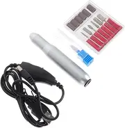 Healeved 1 Set Nail Polisher Nail Art Manicure Tools Electric Nail File Manicure Nail File Nail Machine Kit Nail Drill Manicure Kit Polishing Nail File Nail Electric Silver Aluminum Alloy