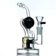 Diamond Glass - Diamond Buoy Recycler Style Water Pipe Bong