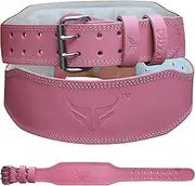 Mytra Fusion Bodybuilding Belt Women's Genuine Leather Fitness Belt for Gym, Fitness, Workout, Weightlifting, Deadlift and Powerlifting