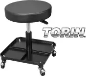 Torin Rolling Creeper Seat: Padded Adjustable Mechanic Stool GarageShop