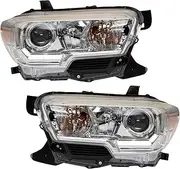 Driver & Passenger Side Headlight Assembly Set Headlights Driver & Passenger Side Compatible with 2019-2023 Toyota Tacoma TO2502284 TO2503284