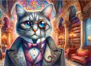 Delfy - Gothic Purrfection Puzzle 1000pc